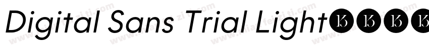 Digital Sans Trial Light字体转换